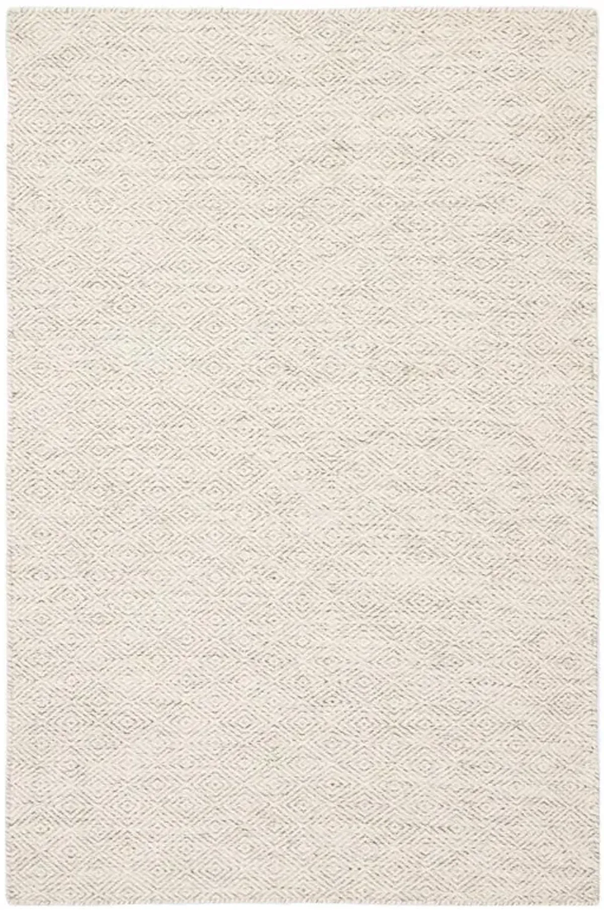 Daren Global White Wool Diamond Patterned Rug - 12'x15'