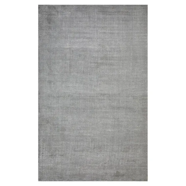 Cardi Modern Mist Grey Solid Rug - 10'x14'