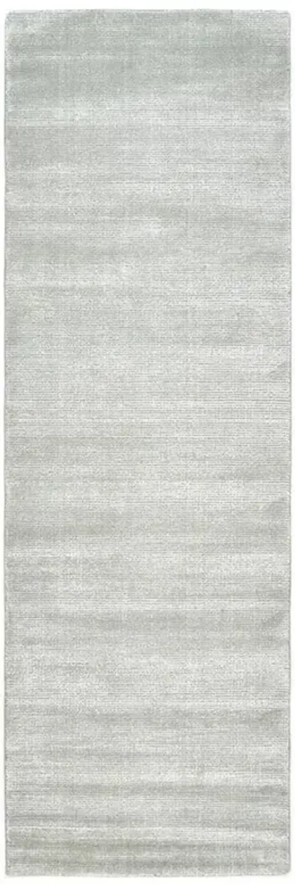 Cardi Modern Mist Grey Solid Rug - 2'6"x10'