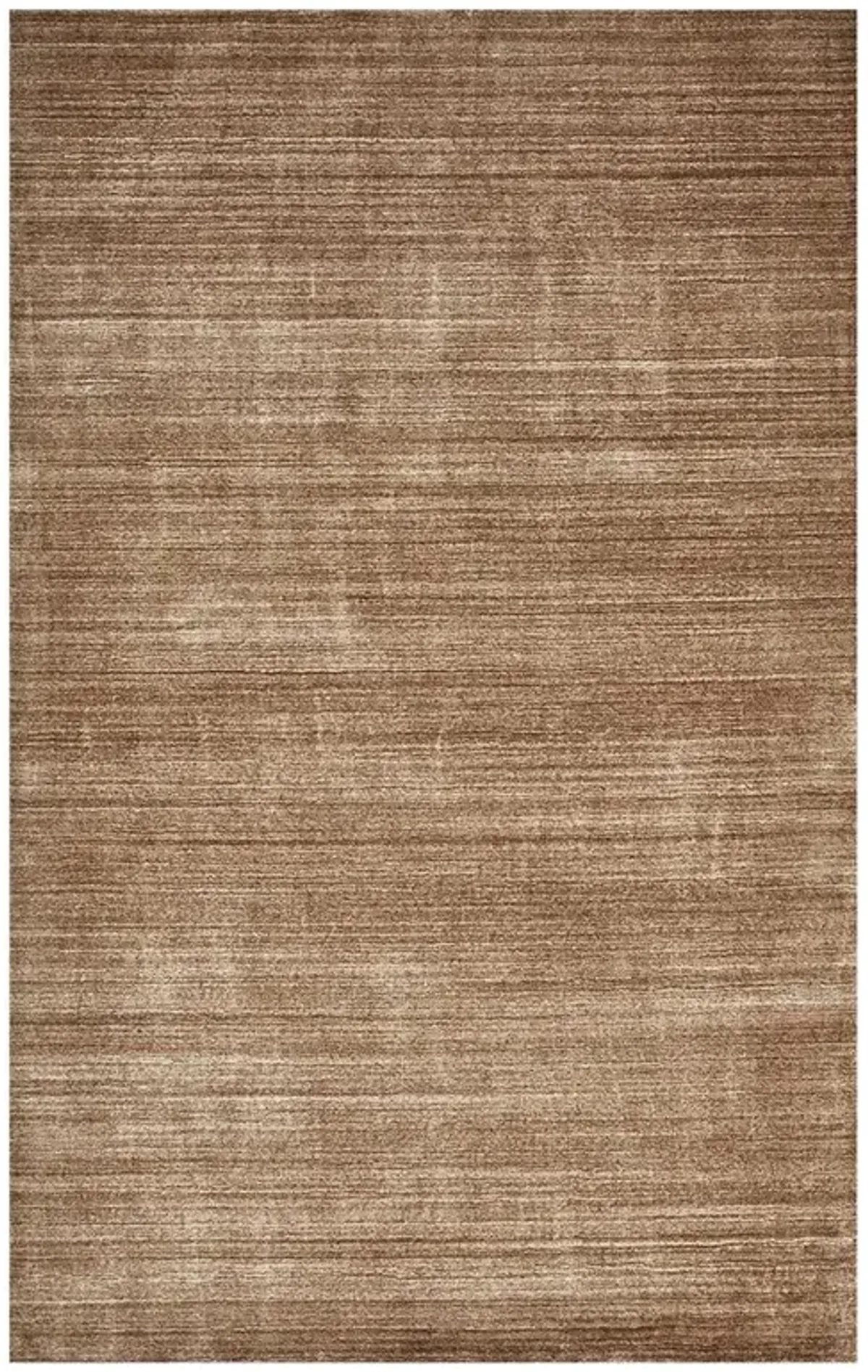 Hartley Modern Caramel Brown Wool Solid Rug - 5'x8'