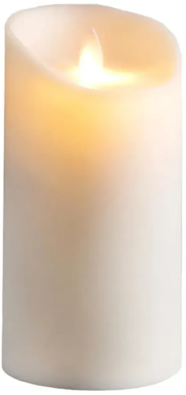 Amariah Modern Classic White Outdoor Pillar Candle