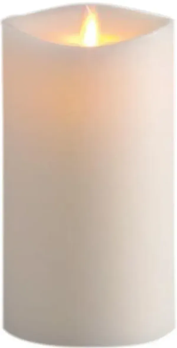 Amihan Modern Classic White Wax Pillar Candle - Small