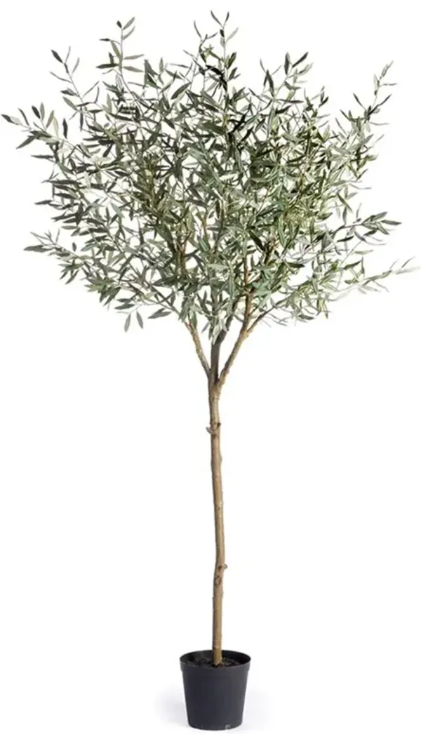Nicholas French Country 96" Olive Tree Drop In Faux Floral Plant