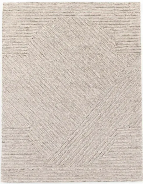Chase Coastal Beach Beige Textured Solid Outdoor Rug - 8'x10'