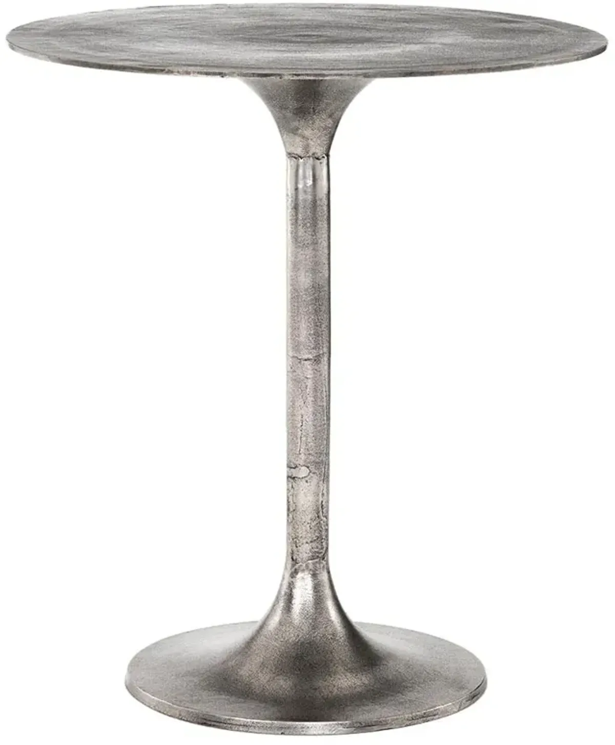 Mona Modern Classic Silver Aluminum Outdoor Counter Table - 32"W