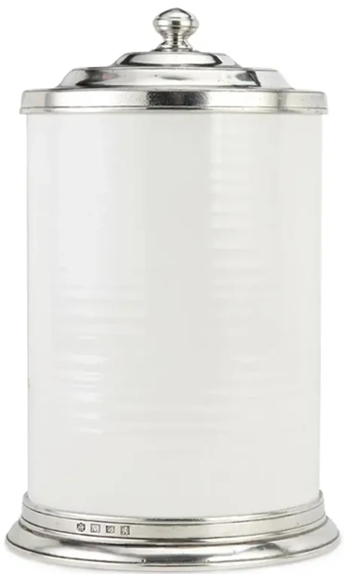 MATCH Modern Convivio Lid White Ceramic Canister - Large