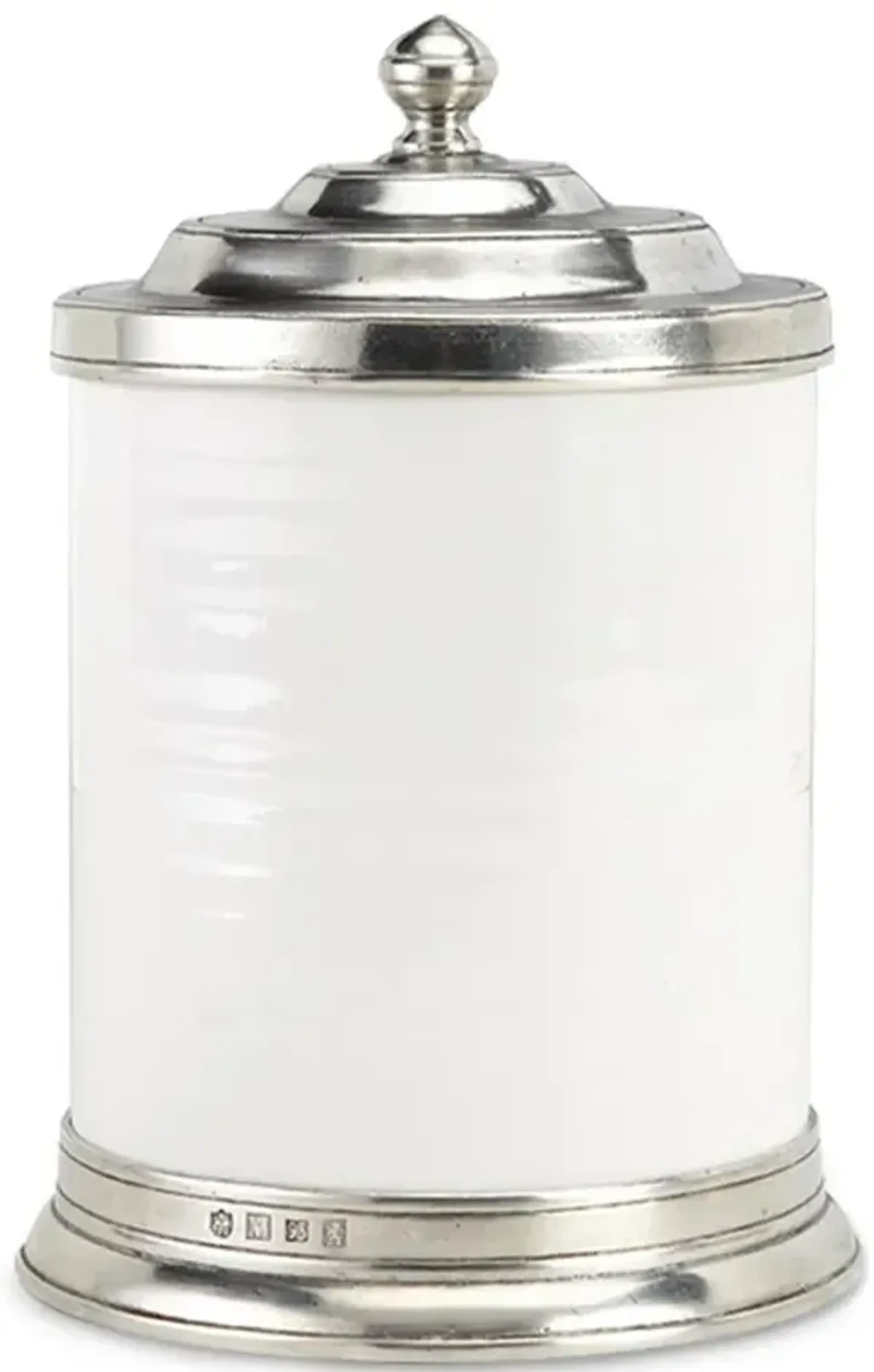 MATCH Modern Convivio Lid White Ceramic Canister - Small
