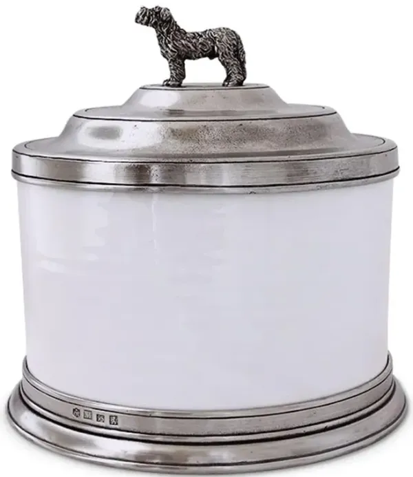 MATCH Modern Convivio Dog Finial Ceramic Cookie Jar