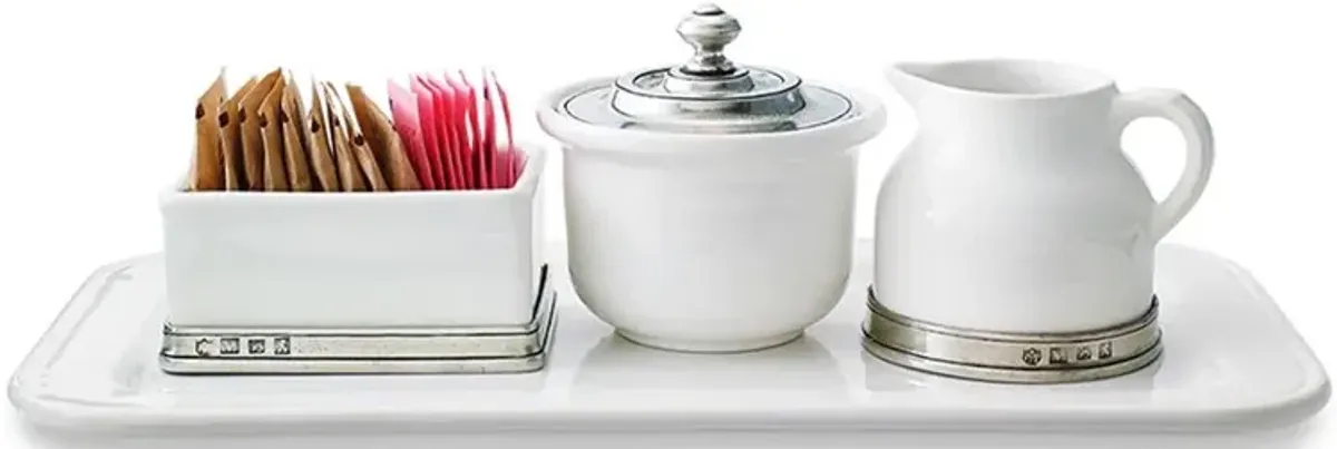 MATCH Modern Convivio White Ceramic Sugar Bowl