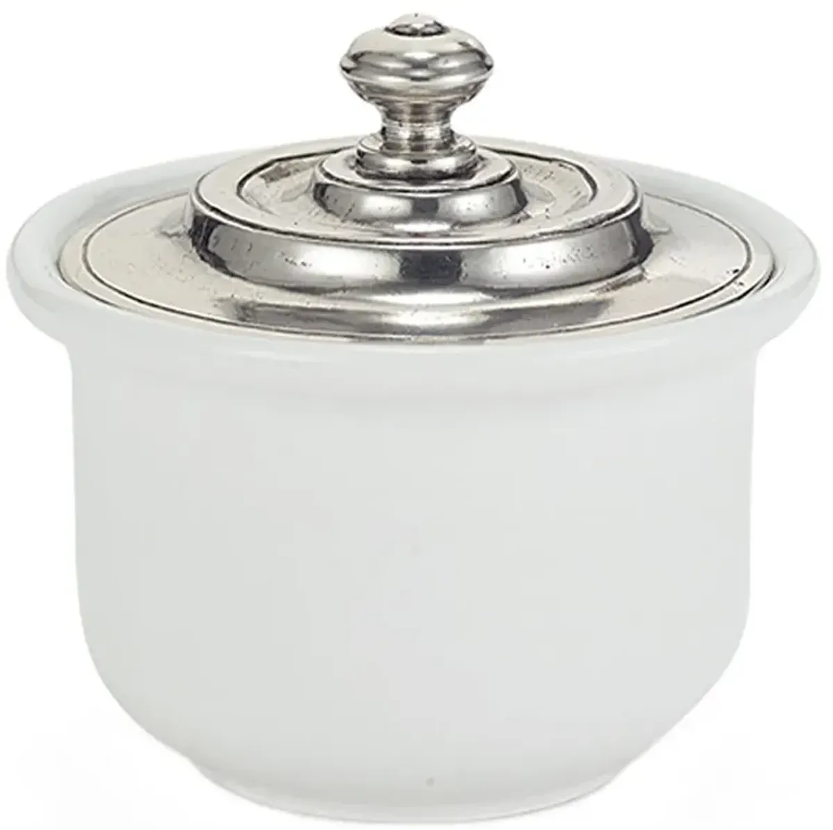 MATCH Modern Convivio White Ceramic Sugar Bowl