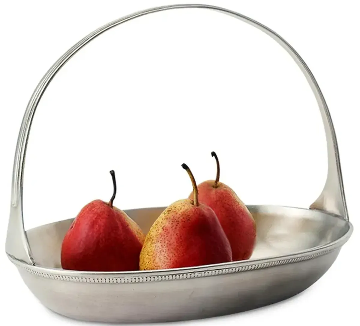 MATCH Modern Pewter Oval Basket Bowl