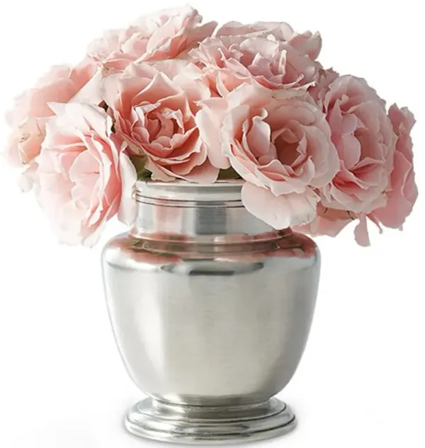 MATCH Modern Pewter Rimmed Vase - Small