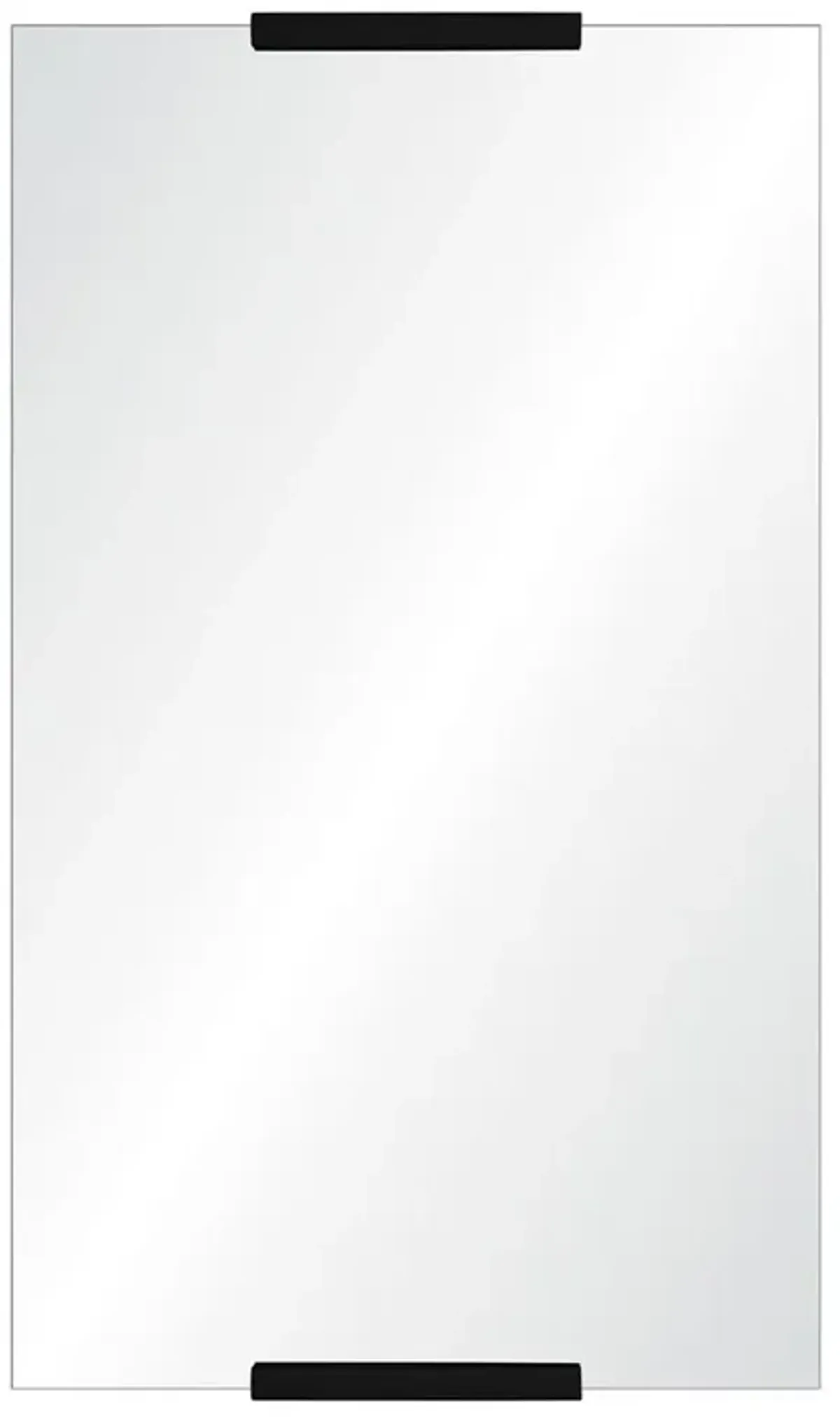 Abigail Modern Black Hand Cut Wall Mirror