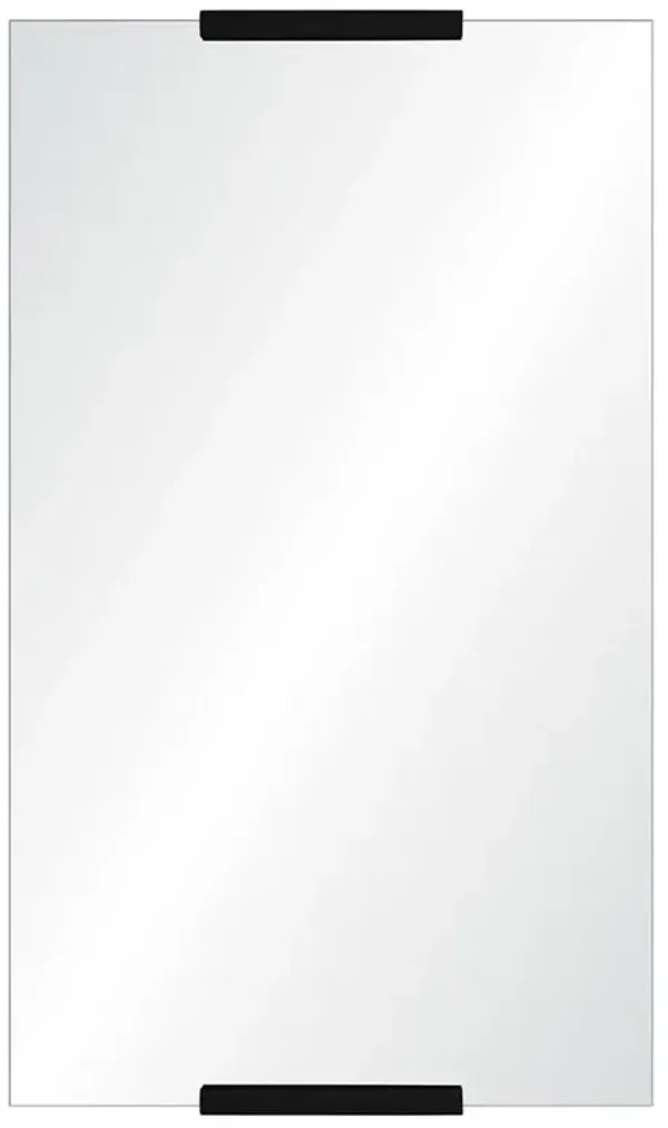 Abigail Modern Black Hand Cut Wall Mirror