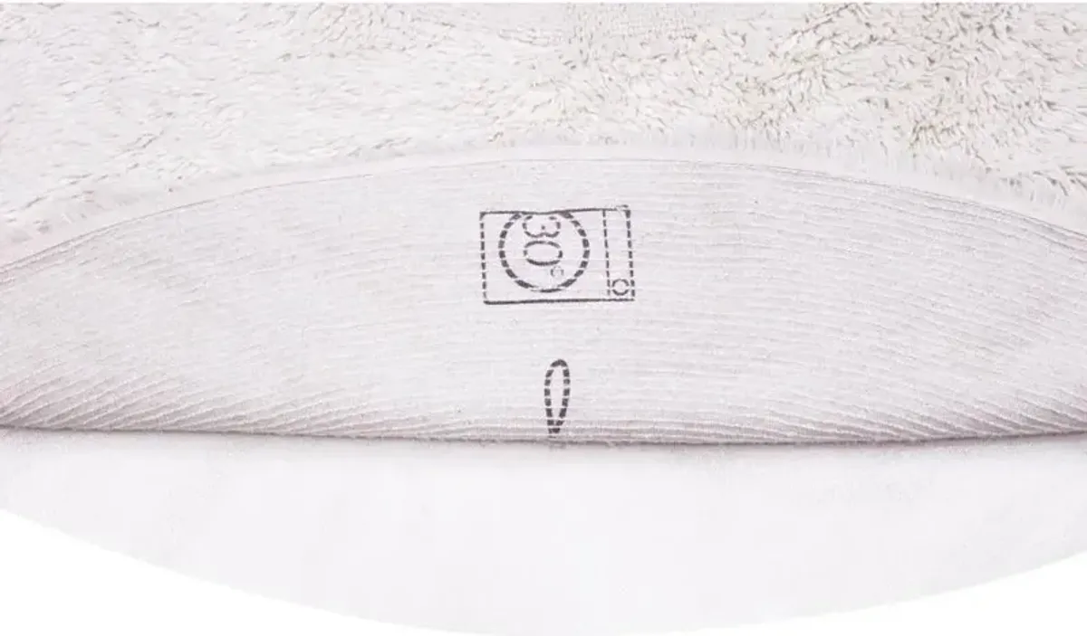 Arctic Circle Modern White Wool Shag Washable Rug - 8'2" Round