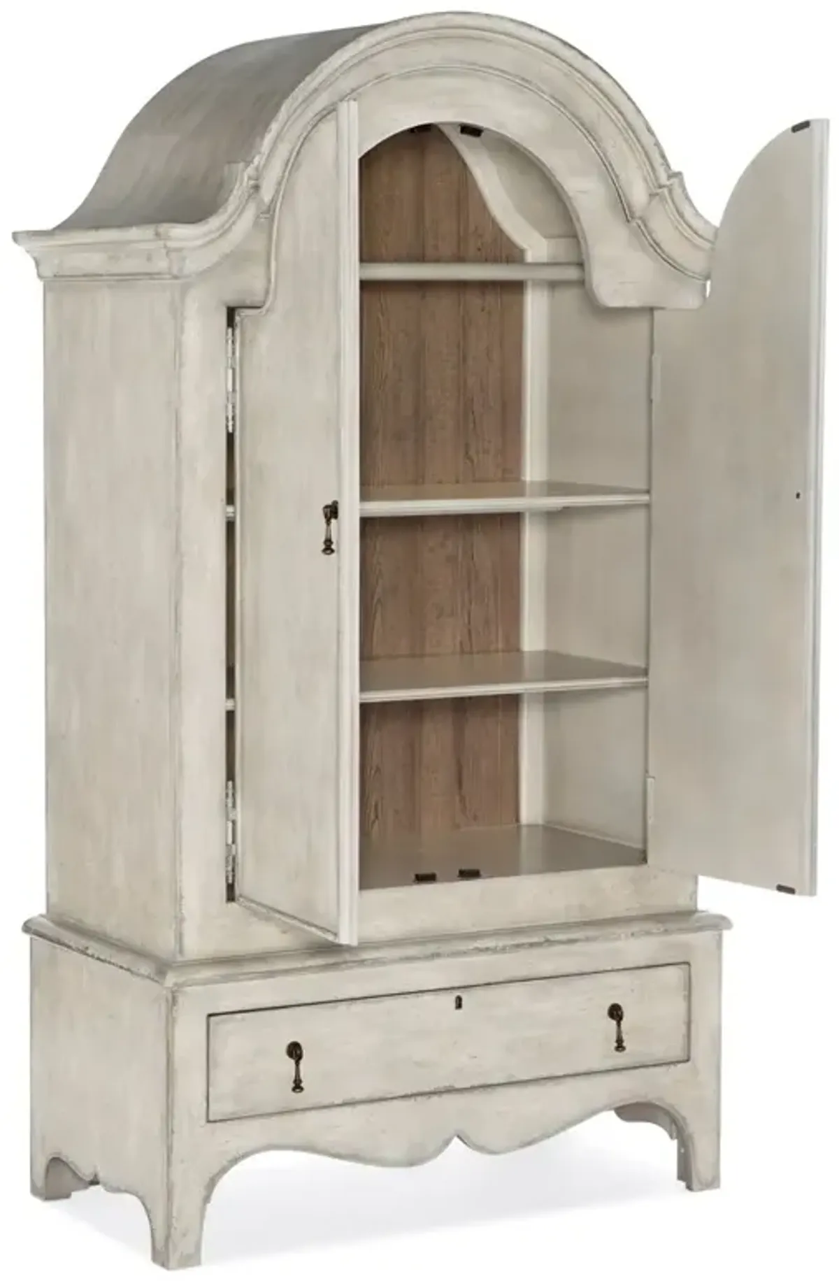 Catrin French Country Cream Maple Wood Wardrobe