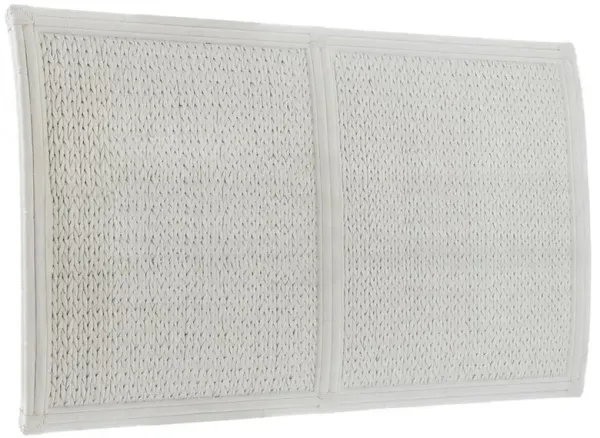 Siesta Coastal Caribbean Woven Leather Wrapped Rattan Headboard - Cal King