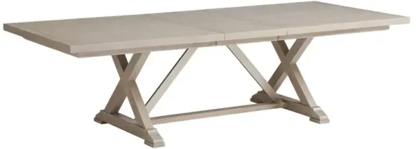 Rockpoint French Country Brown Wood Extendable Rectangular Dining Table - 88-128"