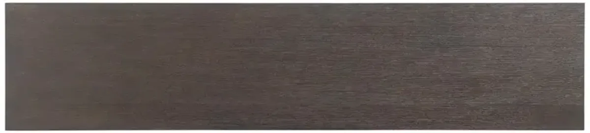 Deer Valley Rustic Brown Oak Wood Bronze Metal Console Table