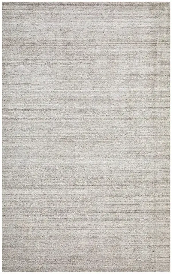 Hugh Modern Classic Linen Beige Wool Solid Hand Knotted Rug - 9'x12'