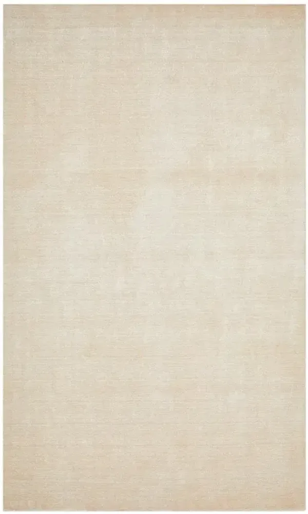 Levian Modern Classic Sepia Beige Linen Solid Rug - 5'x8'