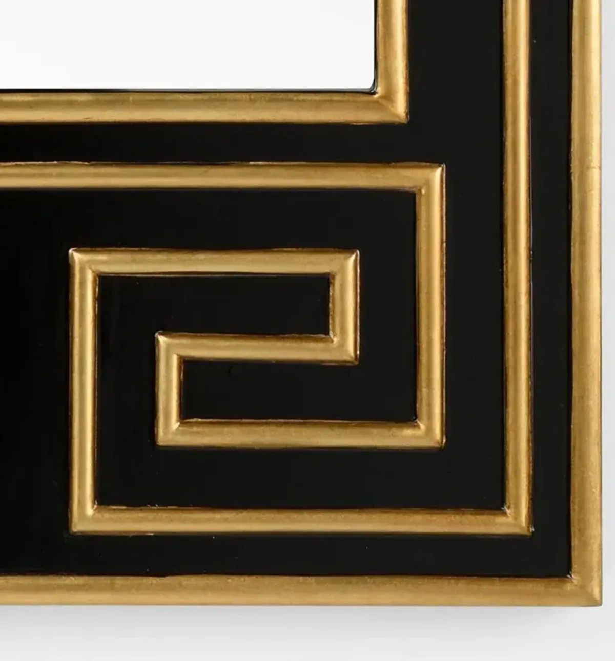 Oriana Modern Black Wood Rectangular Wall Mirror