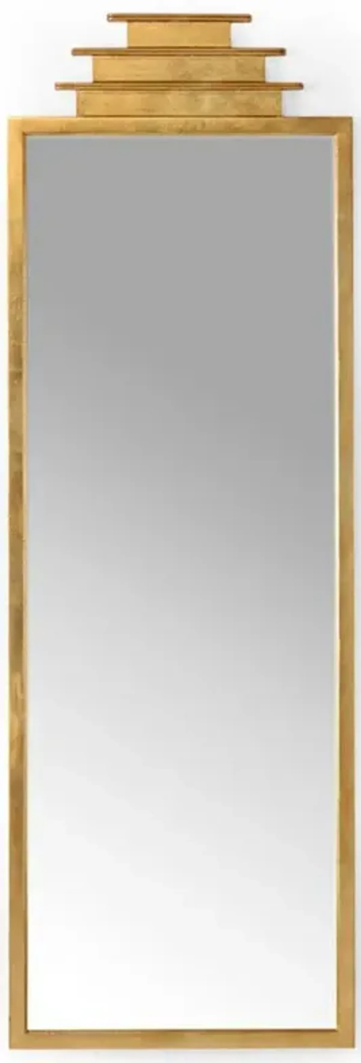 Orion Global Bazaar Antique Gold Metal Temple Wall Mirror