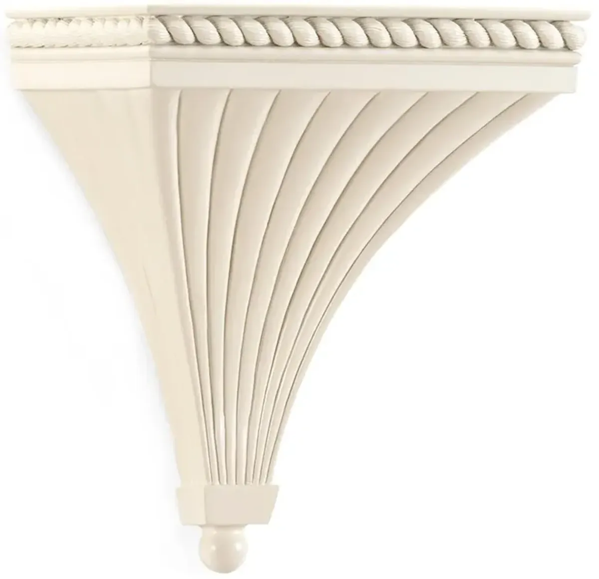 Isadora Traditional Cream Composite Wall Bracket Shelf
