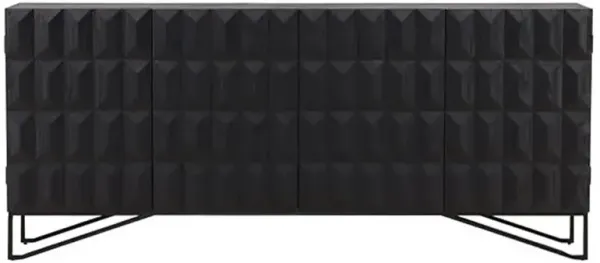 Montauk Modern Classic Black Reclaimed Wood Sideboard
