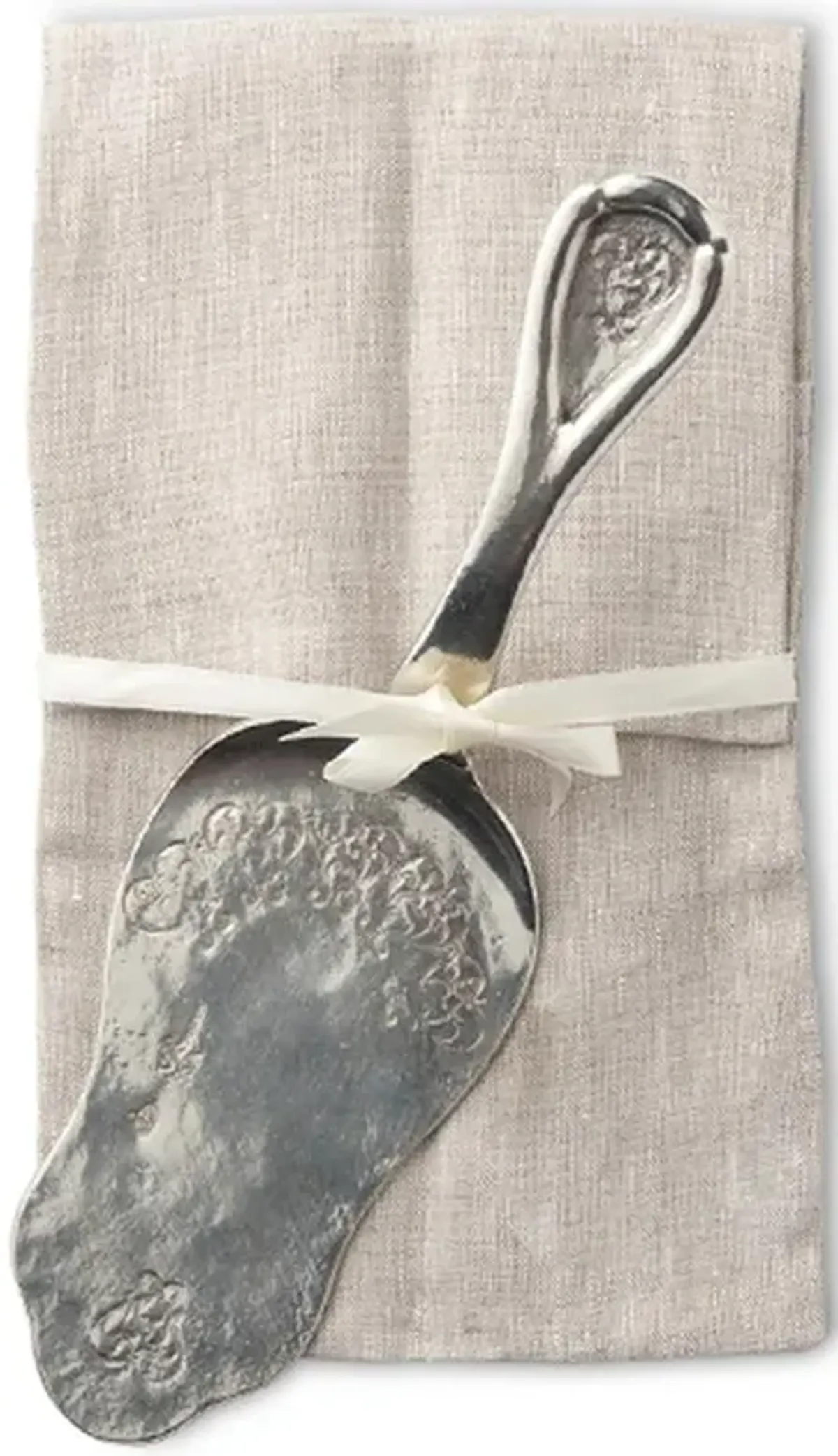 Vintage French Silver Pewter Pastry Server