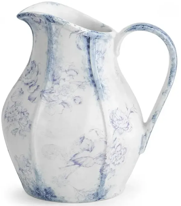 Giulietta French Country Blue Floral Ceramic Pitcher