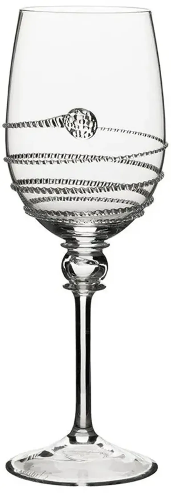 Juliska Amalia Light Body Modern Classic Clear Bohemian White Wine Glass