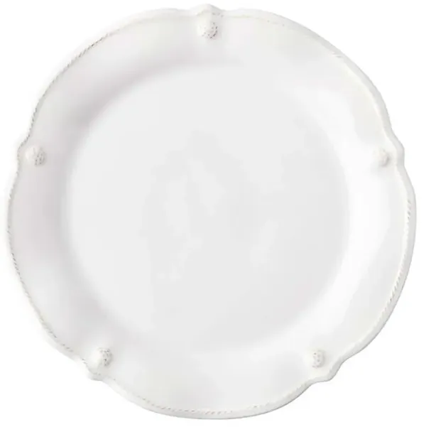 Juliska Berry & Thread Flared Whitewash Ceramic Cocktail Plate