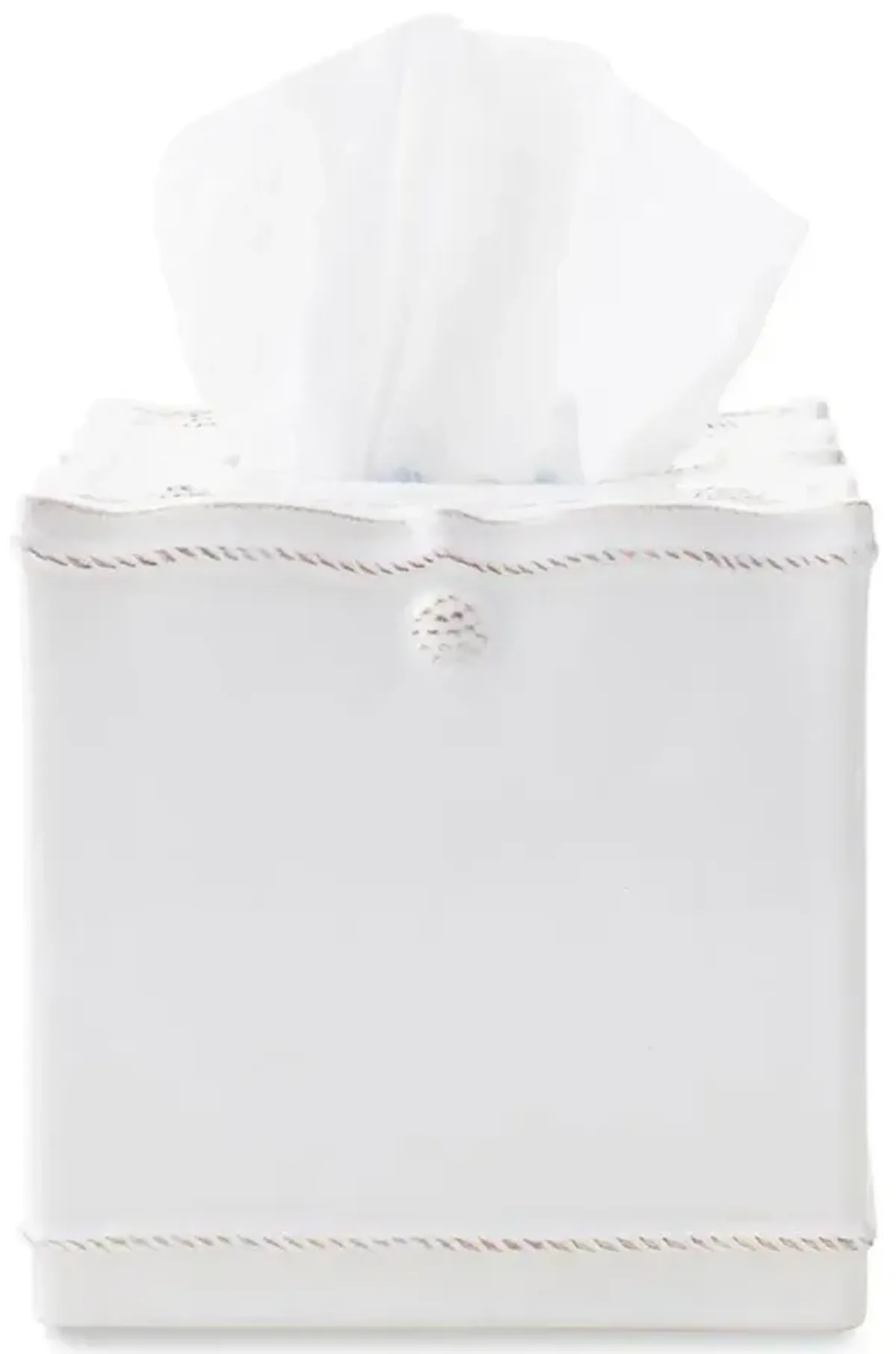 Juliska Berry & Thread French Whitewash Ceramic Tissue Box Cover