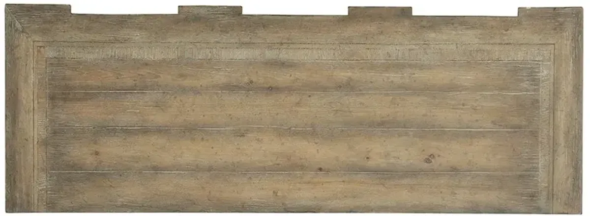 Cassy French Country Brown Wood 3 Door Sideboard