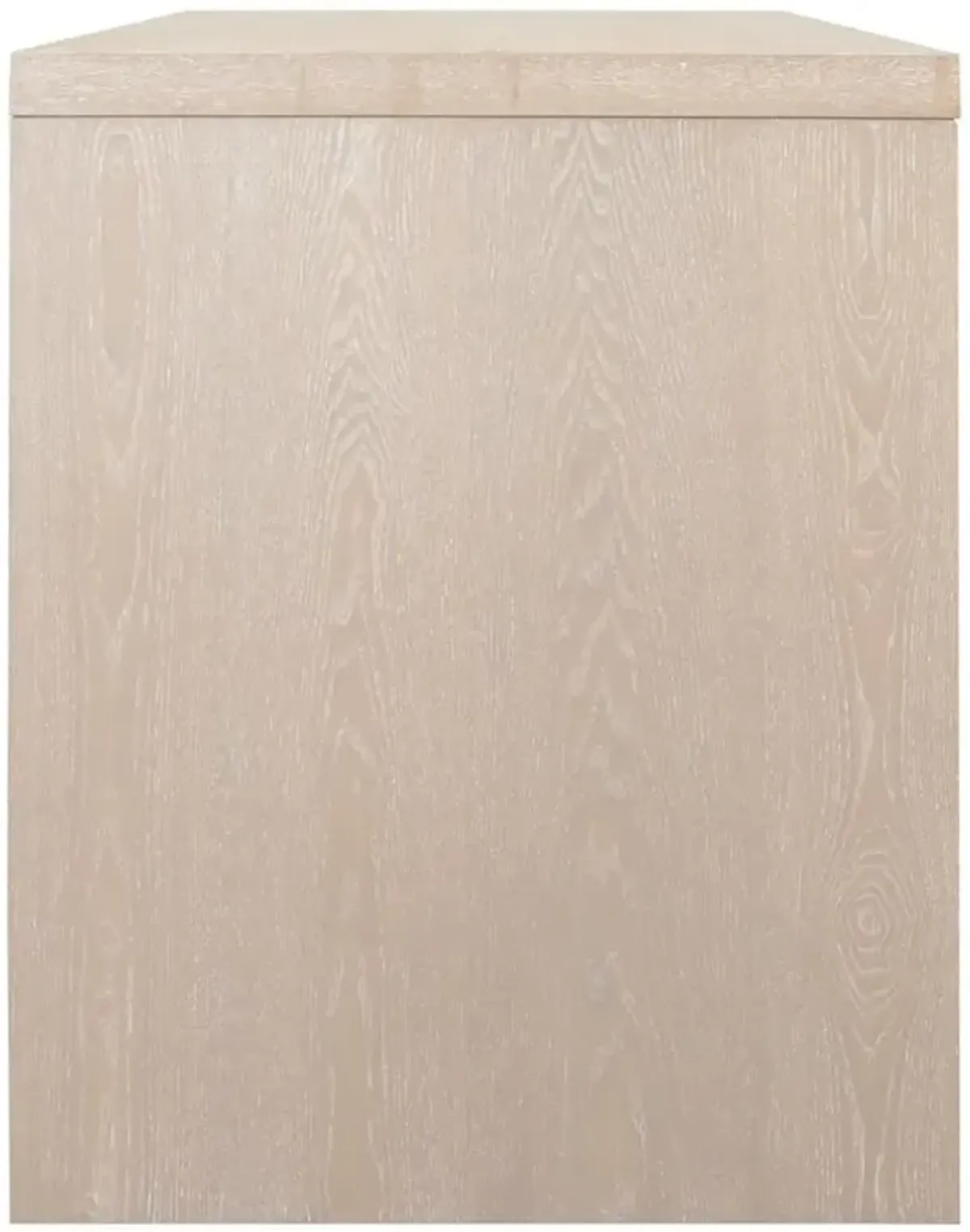 Worlds Away Ralph Rustic Lodge Brown Oak Wood Clear Acrylic Handle Desk