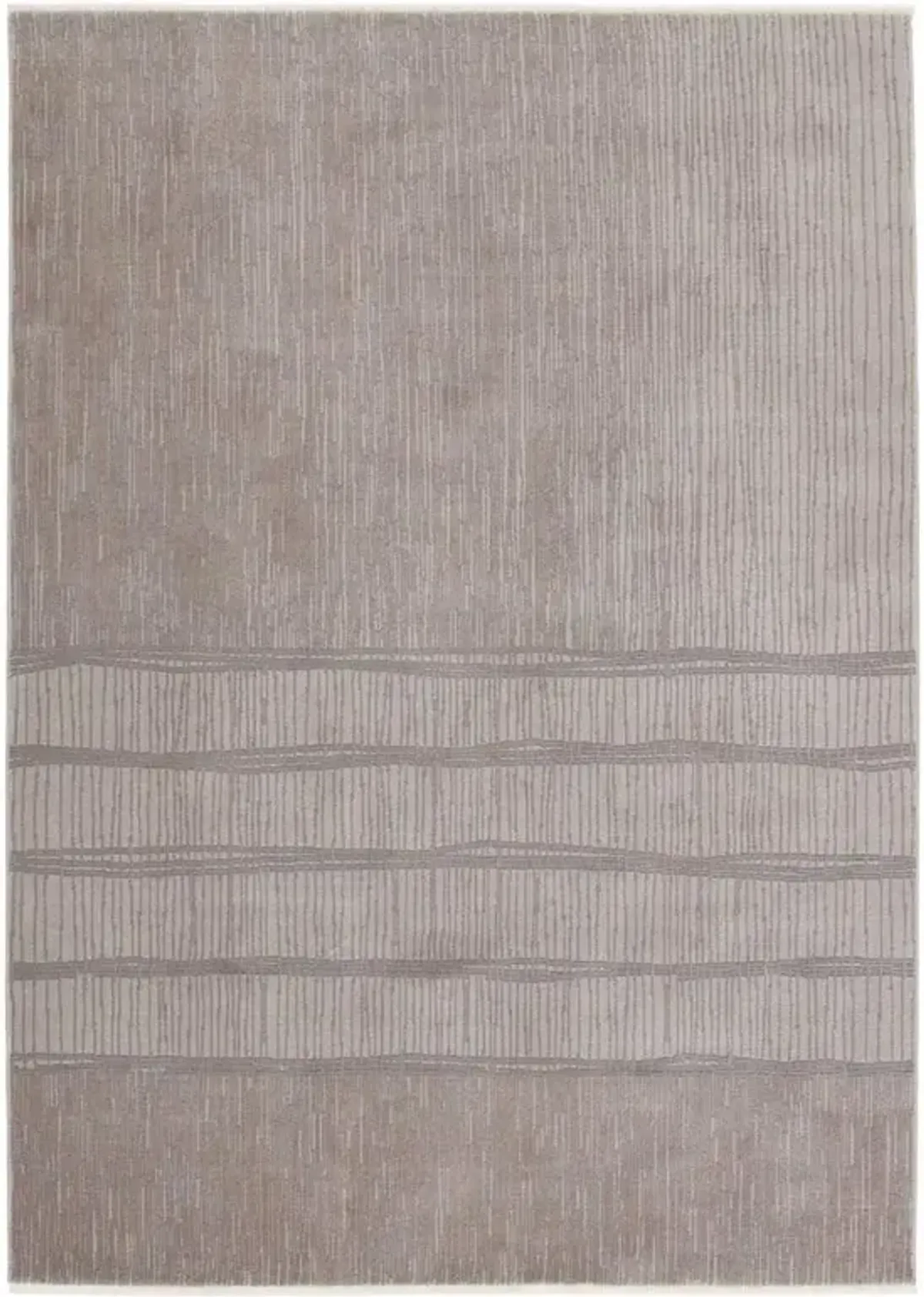 Solomon Modern Classic Taupe Patterned Rug - 2'6"x8'