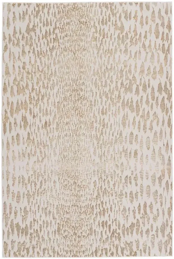 Kalista Global Bazaar Cream Animal Patterned Rug - 5'x7'6"