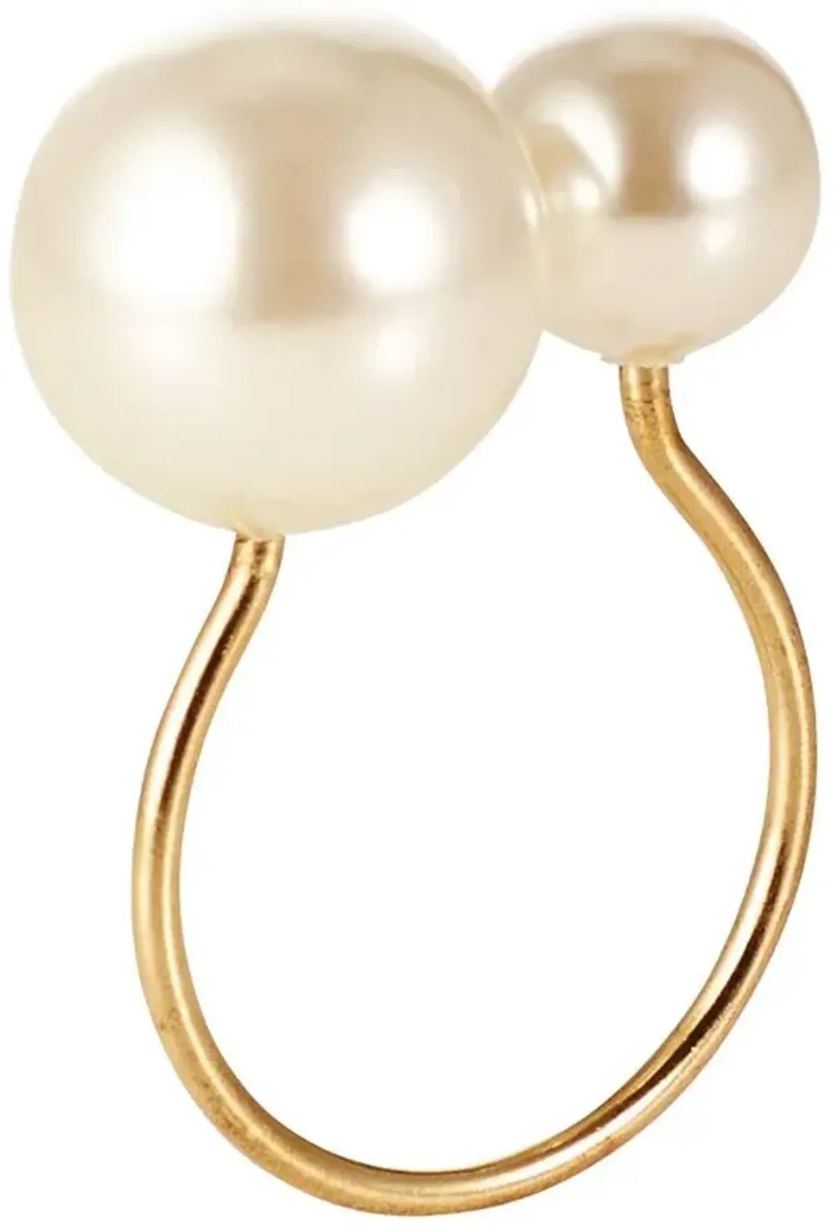 Pearl Modern Classic Gold Metal Napkin Ring - Set of 4