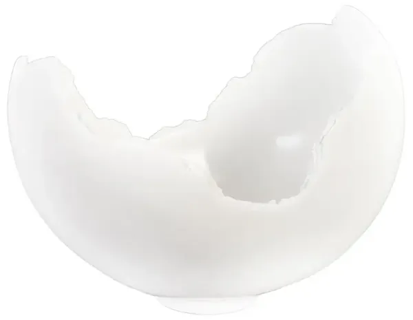 Ailbhe Modern Classic Burled White Resin Round Decorative Bowl