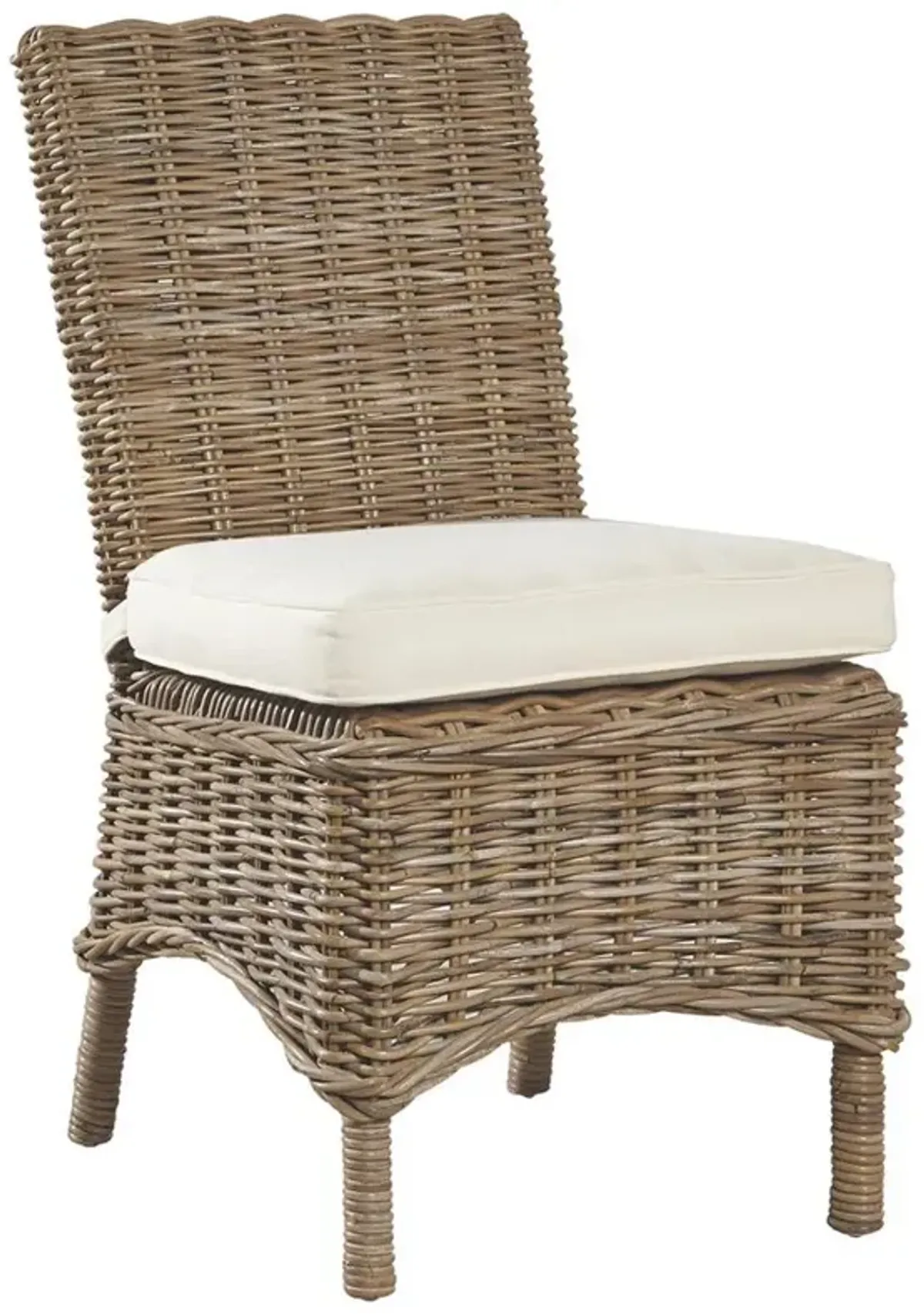 Sara Coastal Beach Rattan Dining Side Chair