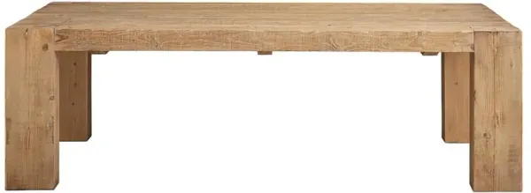 Amayah Rustic Lodge Brown Pine Wood Rectangular Classic Dining Table - 96"W