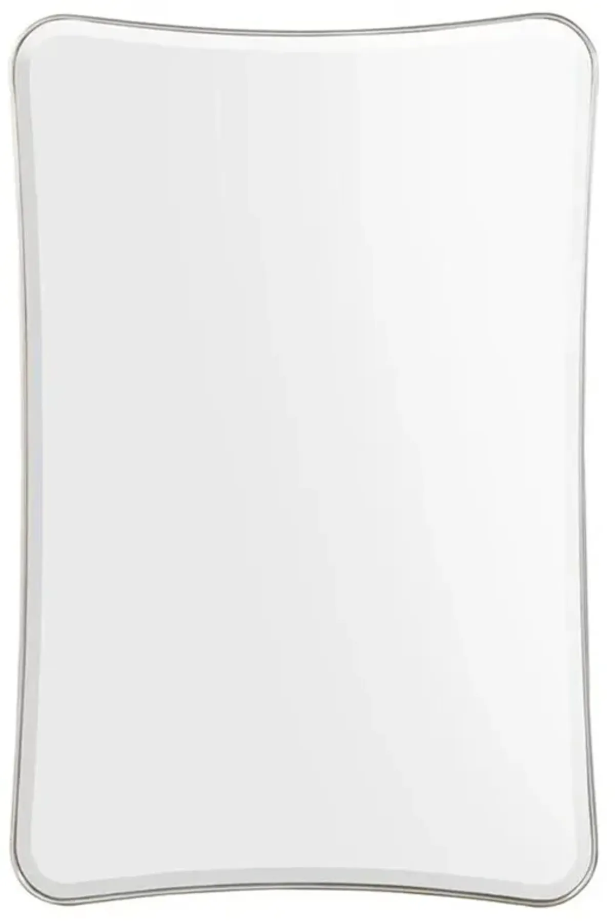 John-Richard Chalon Modern Classic Silver Metal Rectangular Wall Mounted Mirror