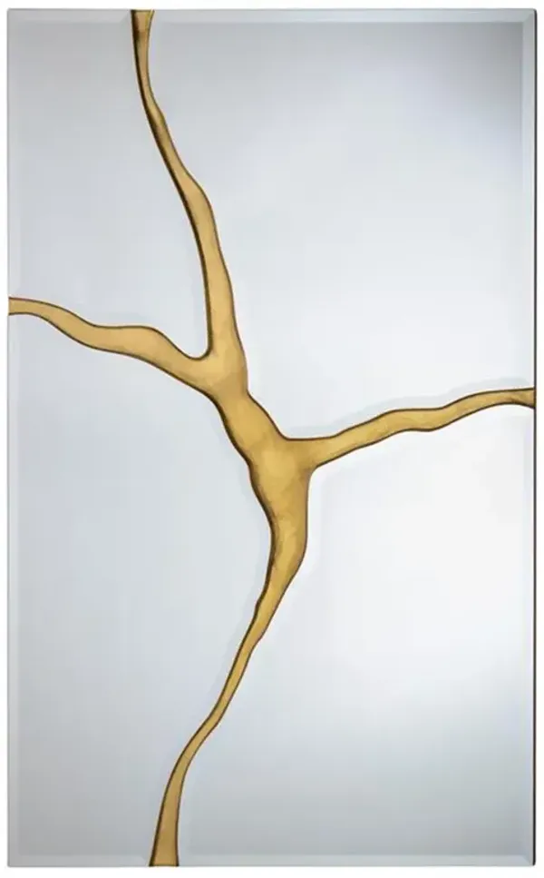 John-Richard Revne Modern Classic Silver Glass Rectangular Wall Mounted Mirror