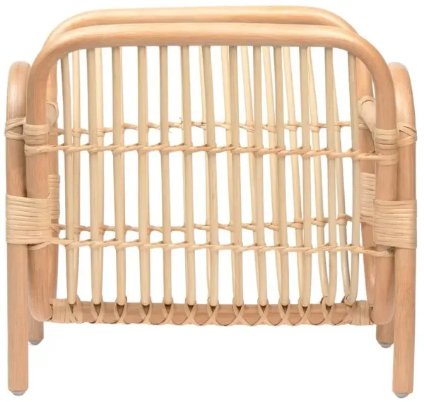 Pigeon and Poodle Makassar Coastal Beach Light Natural Rattan Magazine Holder