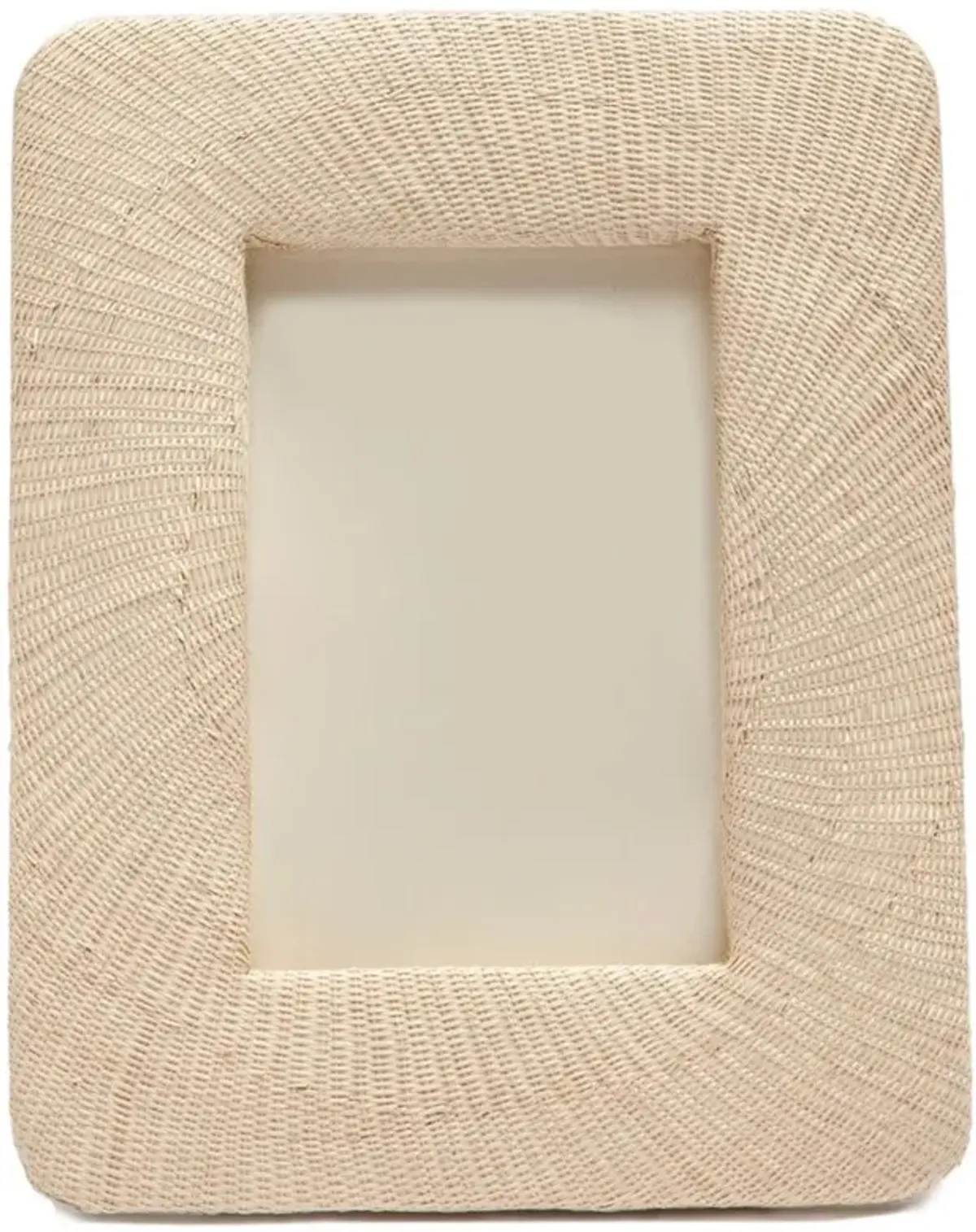 Pigeon And Poodle Ancona Coastal Beach Natural Woven Rattan Picture Frame - 4x6