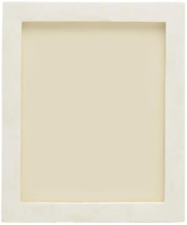 Pigeon And Poodle Bethany Hollywood Regency White Clamshell Picture Frame - 8x10