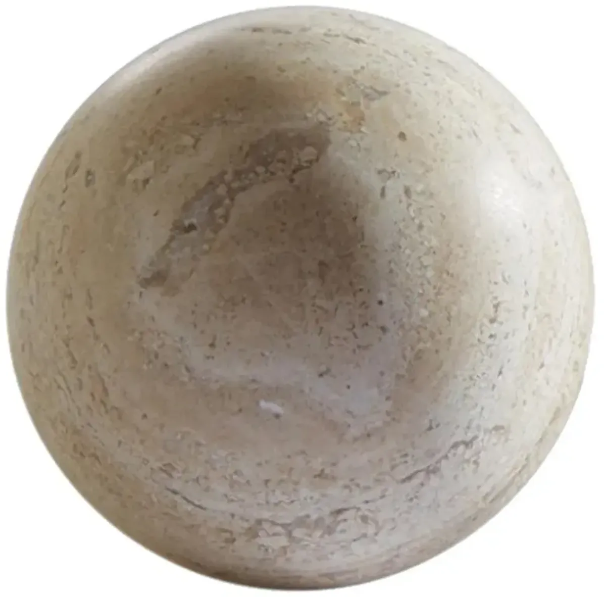 Noor Travertine Modern Classic Beige tine Decorative Sphere - 4"