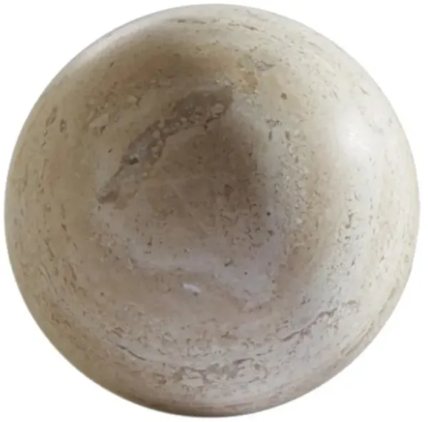 Noor Travertine Modern Classic Beige tine Decorative Sphere - 4"