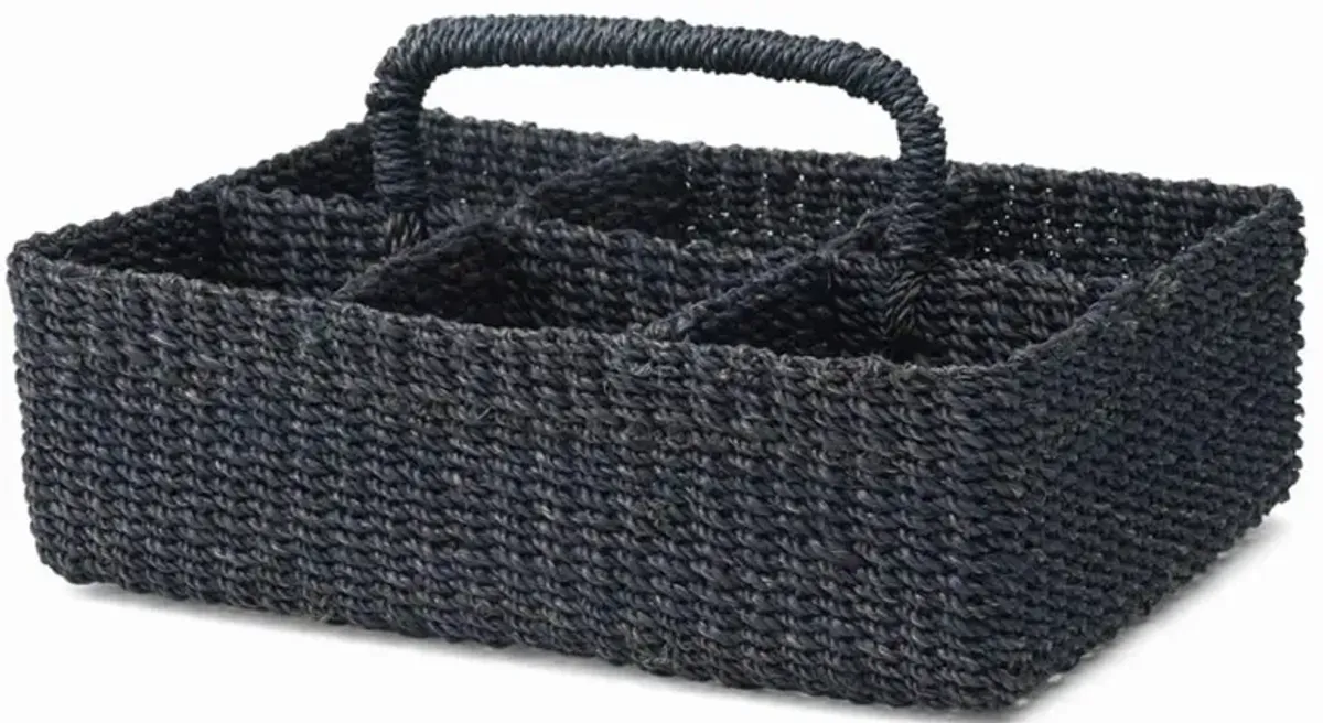 Voru Coastal Beach Blue Abaca Glassware Storage